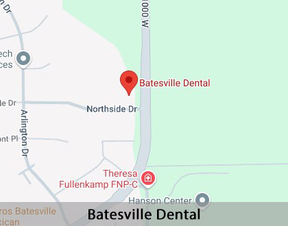 Map image for Emergency Dentist in Batesville, IN